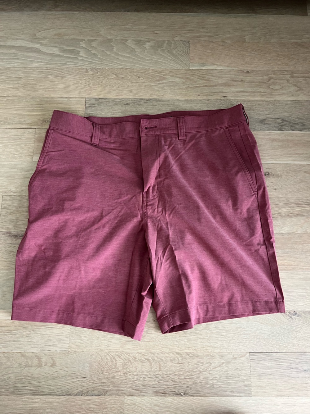 Travis Mathew Men's Flat-Front Shorts in Dusty Rose
